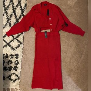 Brand new 3 piece midi skirt lulus set